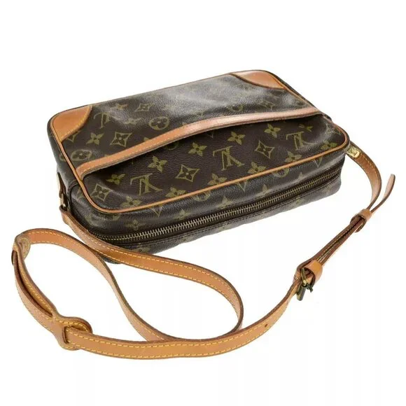 LOUIS VUITTON Trocadero 27 Shoulder Bag Monogram Leather Brown M51274 84FB236